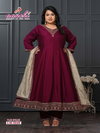 Plus Unique By Aanchi Vichitra Silk Top With Bottom Dupatta Suppliers In India